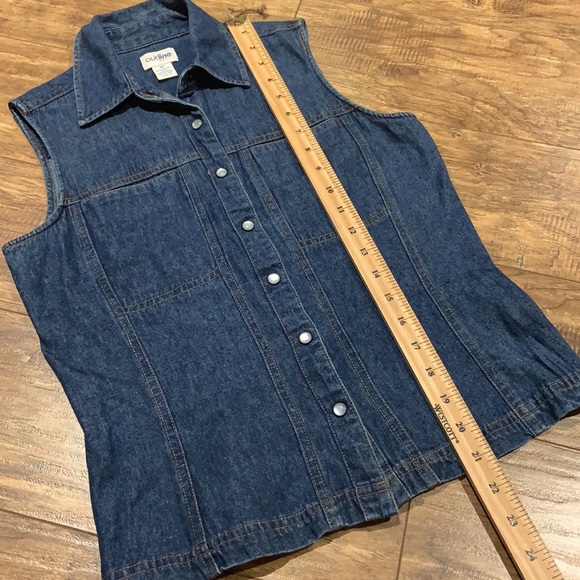 Outline petite denim snap button vest - Picture 11 of 12